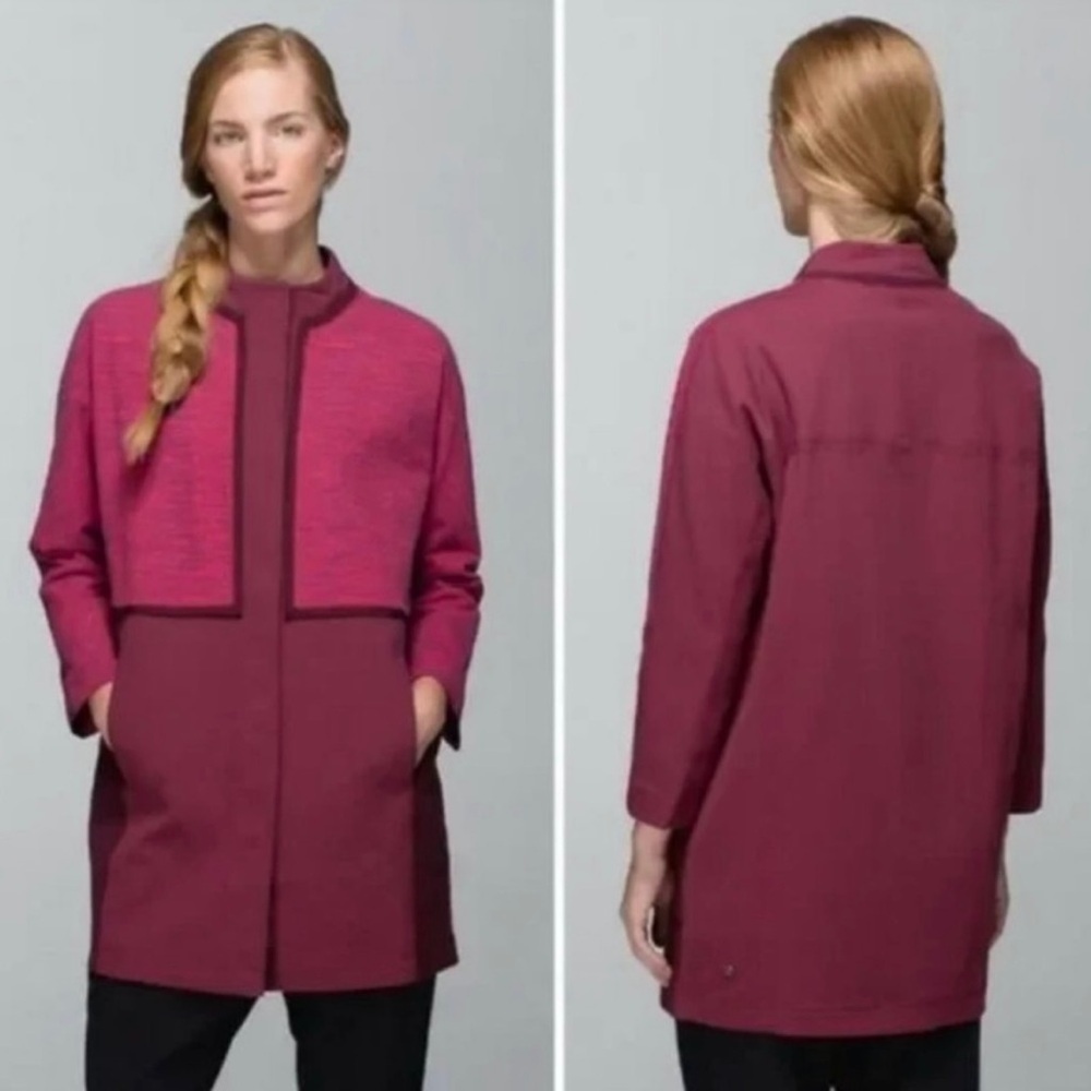 Lululemon‎ Cocoon Car Coat Bumble Rust Berry
Size Small